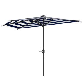 Patio Umbrella, UPF 30+ Outdoor Market Umbrella, Vented Patio Table Umbrella with Crank 8 Ribs, Tiltable Porch Umbrella for Garden Deck Poolside