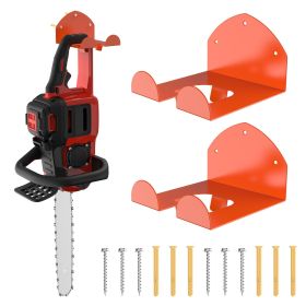 2PCS Weedeater Hanger for Garage Wall, Garage Organizer Trimmer Rack, Weed Wacker Holder, Weed Eater Holder Wall Mount for Grass Trimmer