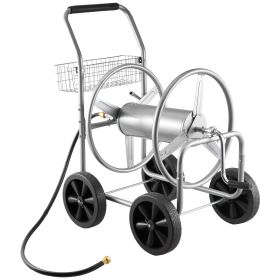 Hose Reel Cart, Hold Up to 250 ft of 5/8'' Hose, Garden Water Hose Carts Mobile Tools with 4 Wheels