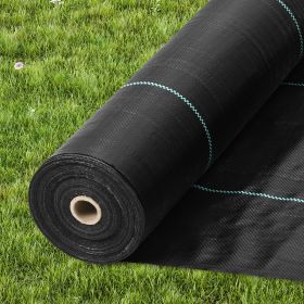Weed Barrier Landscape Fabric, 3.28x164FT Heavy Duty Garden Weed Fabric, Woven PP Weed Control Fabric, Driveway Fabric