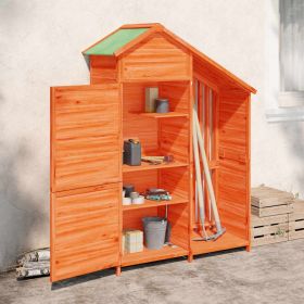 Garden Tool Shed Brown Solid pine wood, Plywood Medium
