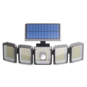 Split Waterproof Solar Outdoor Street Light 5 Side Adjustable 7000K 300 L (Option: 1pcs)