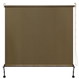 Prohibited From Sale On Amazon 6'X8' Mocha HDPE Spliced Roller Shutter (Option: Walnut-7x6 ft)