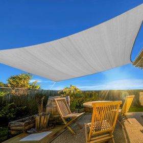 Prohibited From Sale On Amazon XISHAN 10'X13' Light Grey,Sand,Rust Red,Dark Grey,Cream,Beige HDPE Sunshade Sail, 160 Grams (Option: 10X13ft-Light Grey)