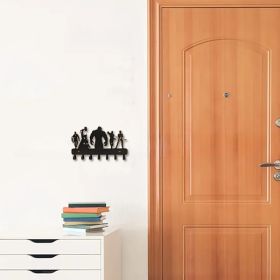 Mermaid-Themed Wall Hook Set, Decorative Metal Wall Hooks For Kitchen (Option: Hook)