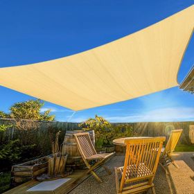 Prohibited From Sale On Amazon XISHAN 10'X13' Light Grey,Sand,Rust Red,Dark Grey,Cream,Beige HDPE Sunshade Sail, 160 Grams (Option: 10X13ft-Beige)