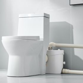 Macerator Pum 900W 48 GPM Flow 40 Ft Head Lift Pum For Toilet Basement Sink (Option: White)