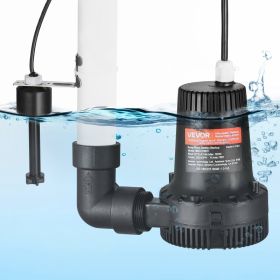 Basement Emergency Back-Up Sump Pump Backup Sump Pump System 2000GPH 0.17 HP (Option: Black)