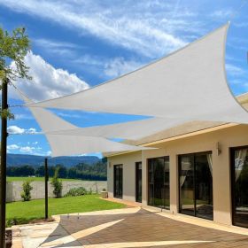 Prohibited From Sale On Amazon XISHAN 10'X10'X14' Dark Grey,Mocha,Sand,Light Grey HDPE Sunshade Sail, 160 Grams (Option: 10X10X14-Light Gre)