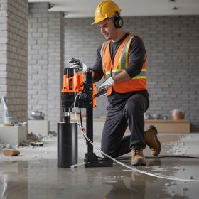 Diamond Core Drill Machine Concrete Core Drill Rig With Stand 8 In 3000W (Option: Multicolor)