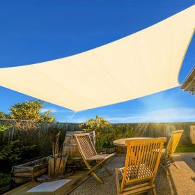 Prohibited From Sale On Amazon XISHAN 10'X13' Light Grey,Sand,Rust Red,Dark Grey,Cream,Beige HDPE Sunshade Sail, 160 Grams (Option: 10X13ft-Cream)