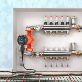 007E-2F2 High Efficiency Circulation Pump 110V 42W EMC Circulator Pump (Option: Orange)