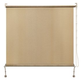 Prohibited From Sale On Amazon 6'X8' Mocha HDPE Spliced Roller Shutter (Option: Sesame-7x6 ft)